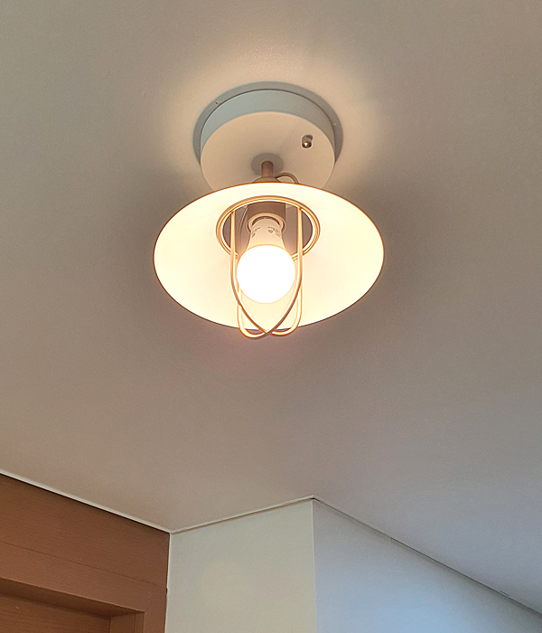 미니아 1등 베란다조명 현관센서등 화이트